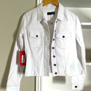 White Jean Jacket NWT